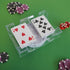 DNB Revolving Playing Card Tray - Plastic Rotating Canasta Card Holder for 2 Decks