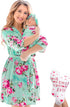 ECO BABY Mommy and Me Robe and Swaddle Set | Maternity Robe