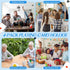 4 Pcs Kids Card Holders, Playing Card Holder for Kids, Plastic Tray for Adults, Happy New Year Family Card Game
