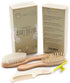 Baby Hair Brush and Comb Set, 4 Piece Wooden Soft Bristle Set for Newborn Girl, Boy, Toddler