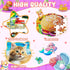 Ciesa 4 Packs 100 4-6 6-8 8-10, 4-6 5-8 Piece Puzzles for Kids Ages Mermaid Dogs Cats Hamburger Educational Jigsaw
