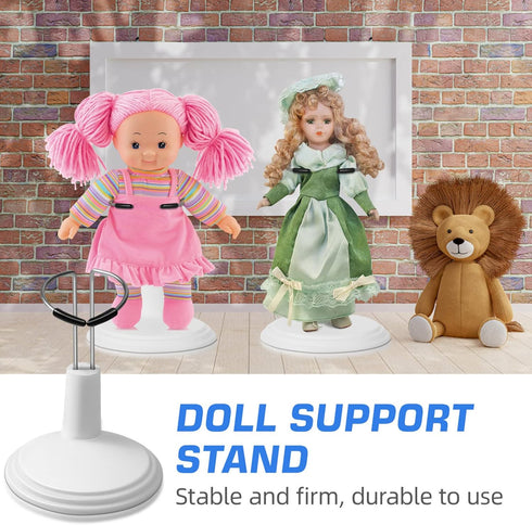 TOYANDONA 4 Pcs Adjustable Doll Stands Display Holder, Action Figure Bracket Support for 6-8 Inch Dolls, Creative Bear