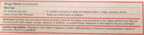 Vitacilina Bebe Diaper Rash Ointment, 1.76 Ounces, 3 Pack
