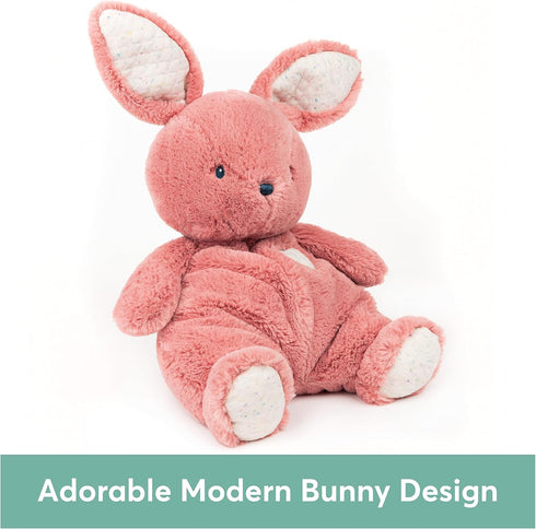 GUND Baby Oh So Snuggly Bunny Stuffed Animal, Bunny Toddler Toy, Dusty Rose Pink, 12.5"