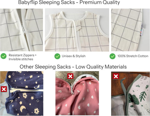 Set (2-Pack), 100% 09 Baby Swaddle Sleep Sack Adjustable Zipper Newborn Swaddle + Wearable Sleep Sack, Cotton, Soft