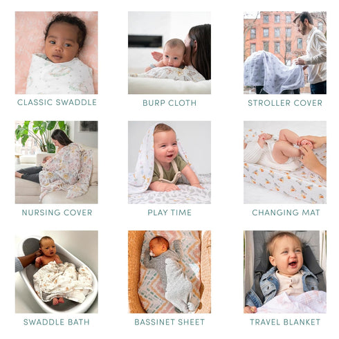 3-Pack, 100% 3 11x11 Country aden + anais Essentials Washcloth Super Soft Cotton Muslin, Gentle on Skin, Absorbent