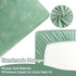 Set, 4-Piece Set, Set, Green Leaf Crib Bedding Baby Boy Bedding Neutral Nursery Bedding Fitted Crib Sheet, Crib Skirt