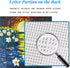 Bgraamiens 1000 Pieces Puzzle - Moonlight Daffodils - Square Stained Glass Art Puzzle for Adults and Kids