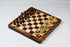 Wooden Magnetic Chess Board Set, 7" Folding Game for Adults & Kids, Portable Travel Chess