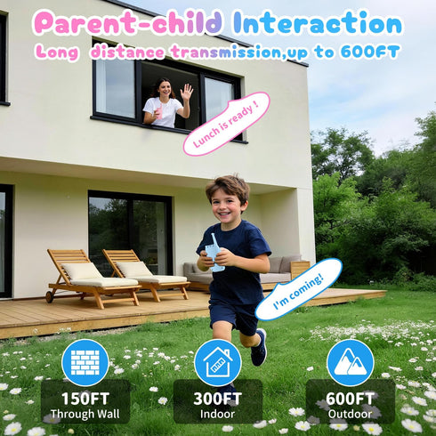 FieGsom 2 Pack 2 Kids Audio/Video Walkie Talkies, Rechargeable Walkie Talkies for Kids with Screen & Camera & Voice