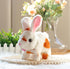 Easfan Walking Bunny Stuffed Animal Interactive Jumping Spotted Rabbit Talking Hopping Ears Nose Moving Educational Plush Toy Easter Birthday Gifts for Kids Girls, 7''