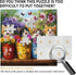 PICKFORU 1000 Cat Puzzles for Adults Pieces, Colorful Animals Jigsaw Puzzles Kitten Butterfly, Difficult Flower Plant