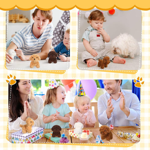 Sosation 20 Pcs Mini Plush Stuffed Puppy Bulk Gift Toy for Kids, Soft Plush Dog for Goodie Bag Fillers