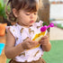 ChooMee SoftSip Food Pouch Tops | Red Purple + White Travel Case | Prevent Spills and Protect Child's Mouth