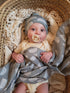 Miaoberry 100% Organic Cotton Muslin Blanket - Sage Green Rainbow Baby Swaddle Set for Newborns