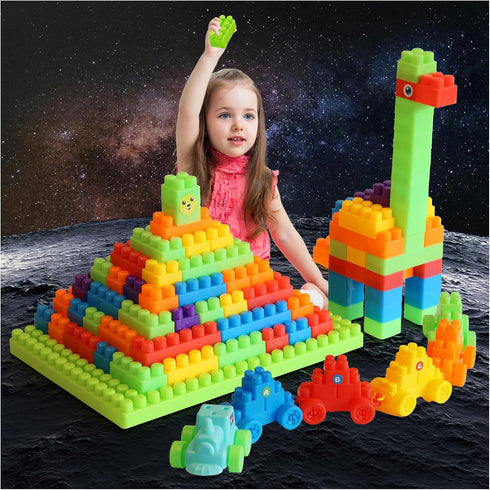 LOGBAY 2025 Latest 177 PCS Large Building Blocks for Toddlers Ages 3+, Big