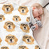 30x40 vvfelixl Baby Swaddle Blanket for Boys Girls Golden Retrievers Glasses Baby Receiving Blanket for Newborn Nursery