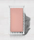 100% 100% 28 52 Cotton Crib Fitted Sheet - Olivia Tribal Solid Coral - Silky Soft Breathable Cotton Percale Baby Sheets