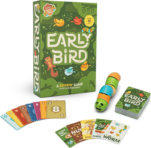Hootenanny Games Early Bird for Family Game Night | Easy-to-Learn Speed Game