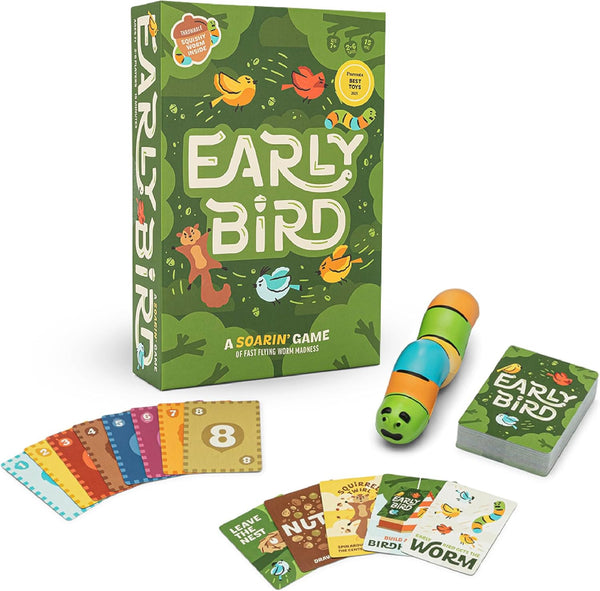 Hootenanny Games Early Bird for Family Game Night | Easy-to-Learn Speed Game