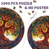 Tree of Life Puzzles for Adults, 1000 Pieces, Mandala Tree Jigsaw, Nature Plant Round Puzzles