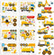 Ozepao 24 Sheets Construction Truck Stickers for Kids, Make Your Own Construction Vehicles,