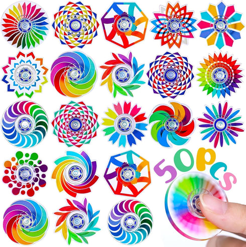 50 Pack Fidget Spinner for Kids Easter Basket Stuffers Mini Sensory Fidget