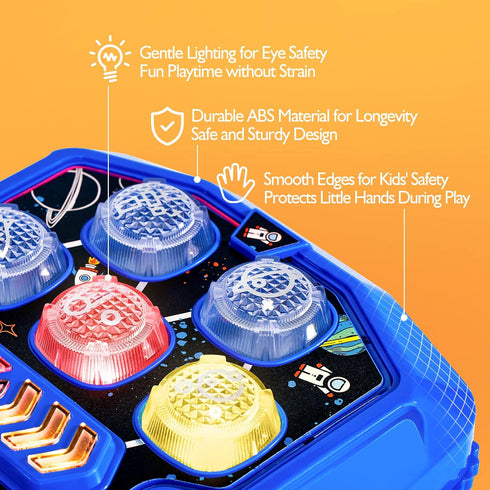 5-7 3 4 5 6 7 hahaland Toys for Ages - Interactive Whack A Game with Sound and Light Stem Montessori Toy for Kids Age