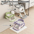 DEEKI 3 1 in Potty Training Seat with Step Stool Ladder Foldable Anti-slip Toilet Chair Potty Seat for Toddlers Kids