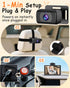 Rohent 7.2-Inch 1080P 360 F25 Baby Car Camera Monitor: HD Rear Facing Infant Backseat Camera with Night Vision Rotation
