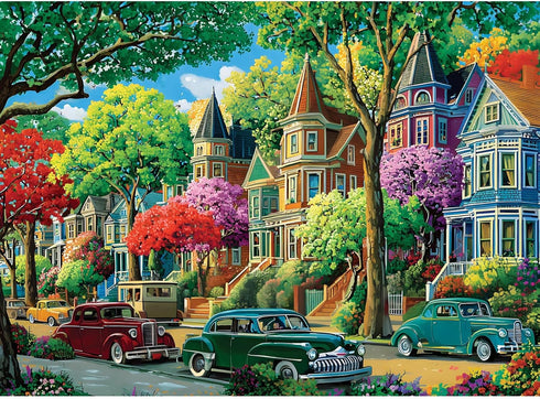 XAPAEG 500 Piece Puzzle for Adults,Urban Street Jigsaw Puzzle for Adults Elderly, Birthday