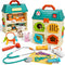 Lehoo Castle Veterinarian Playset for Kids, Pet Vet Toys Doctor Kit for