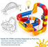 BFTDjanus 3D Set, 3-6, Girls(51 Infinity Track Magnetic Train for Toddlers Ages Flexible & Buildable Railway Toys