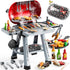 Kids BBQ Grill Playset for Kids Ages 4-8, Play Kitchen Toys with