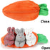 ZZXIAOJIE Easter Hide-and-Seek Bunnies in Carrot Pouch,Three Bunnies in a Carrot Purse,Carrot Plush Toy,Plush Stuffed