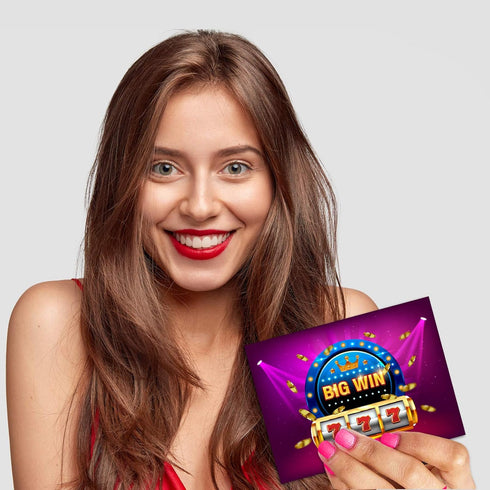 Casino Night Party Gambling Scratch Off Game Cards, 30 Pack for Business Prize Drawings and Raffles