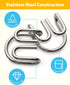 Set 16 Coogam Metal Wire Puzzle of with Pouch,Brain Teaser IQ Test Disentanglemen Iron Link Unlock Interlock Game