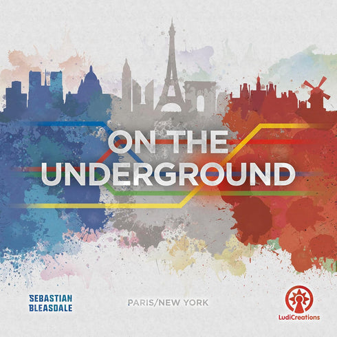 On The Underground: Paris/New York Board Game, Train Route Building Strategy, 2 City Maps, Family Game, Ages 14+, 2-5