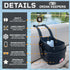 Drink Keeper Universal Drink Cup Holder for Walker | Extra Large Stroller Cup Holder with Phone Side Pockets | Perfect