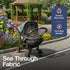 Stroller Sun Shade - Universal UV Protection Cover for Strollers Sunshade with See Through, Clip-On Sun Blocker, Sun