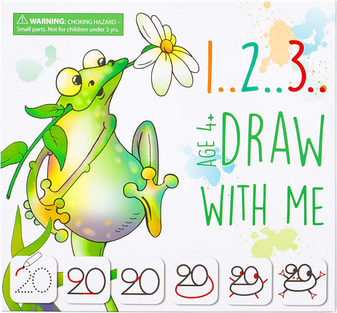 Drawing with Numbers, Learn How to Draw Animals Step by Step Birthday Gift for Preschoolers Age 3-6