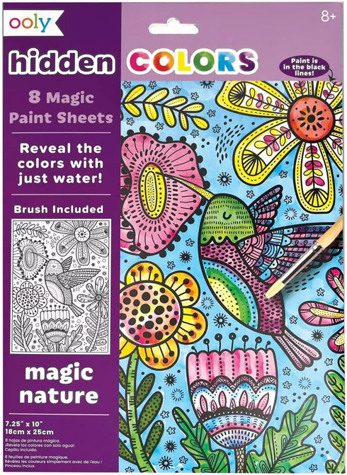 Hidden Colors Magic Paint Sheets Set (9 PC) - Magic Nature