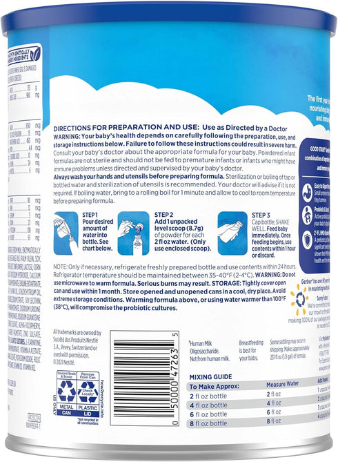 Gerber Good Start Baby Formula Powder, GentlePro, Stage 1, Non-GMO, 32 Ounce (Package May Vary) for 0-12 Months