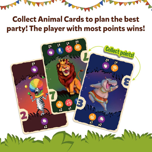 Skillmatics Card Game - Jungle Party, Fun Family Game of Strategy & Luck, Gifts for Ages 7 and Up