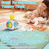 MoraBaby 1-3 6-in-1 Tummy Robot Musical Busy Cube for Toddlers Years Old, Montessori Activity Cube with Lights
