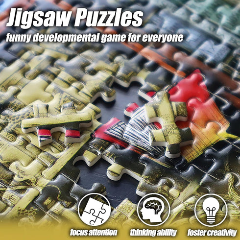 1000 10.24 14.96 Inches MISITU Jigsaw Puzzles Pieces for Adults Mini Puzzles Micro Pieces Challenging Difficult Puzzles