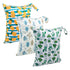 babygoal Wet Dry Bags 3 Pack for Baby Cloth Diapers, Washable Travel Bags for Beach, Pool, Gym