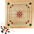 Carrom Board Game - Classic Strike and Pocket Table Game with Cue Sticks, Coins, Queen and Striker
