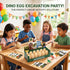 12 3 4 5 6 7 8 9 10 Dinosaur Eggs Dig Kit Toys for Kids, Dinosaur Eggs Excavation Kit with Magnifier, Easter Basket