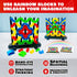 rokt&razo Creative Building Block Set for Toddlers - 30 Pattern Cards - Open-Ended Play Toy for Sensory Development